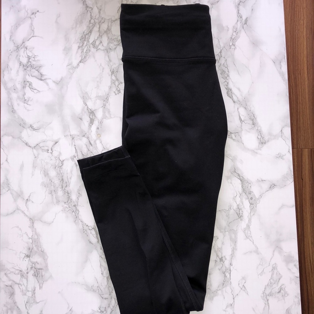 Fleece lined black leggings